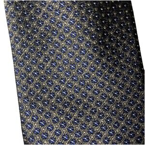 Geoff Nicholson Silk Blend Tie Gray Blue Floral Dot Textured Luxury Designer